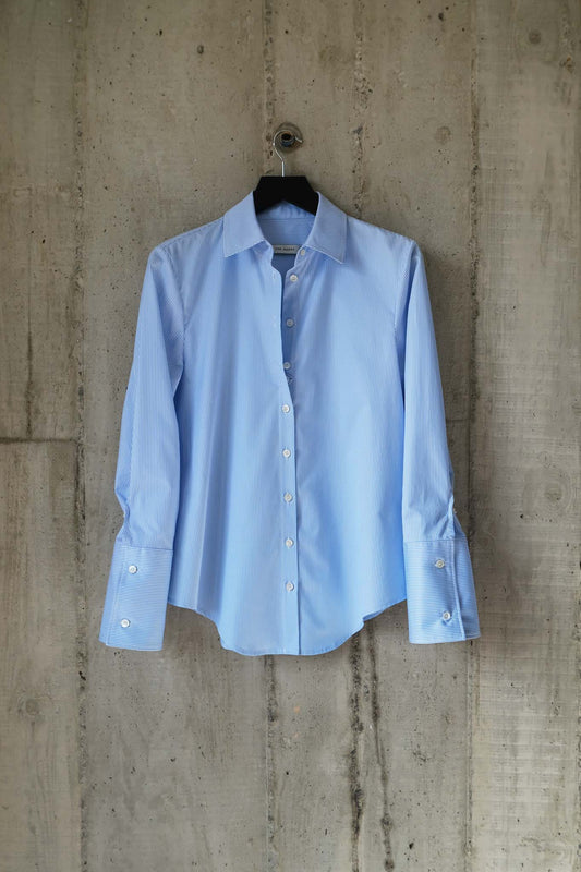 Signature Shirt in Striped Cotton Twill Shirting