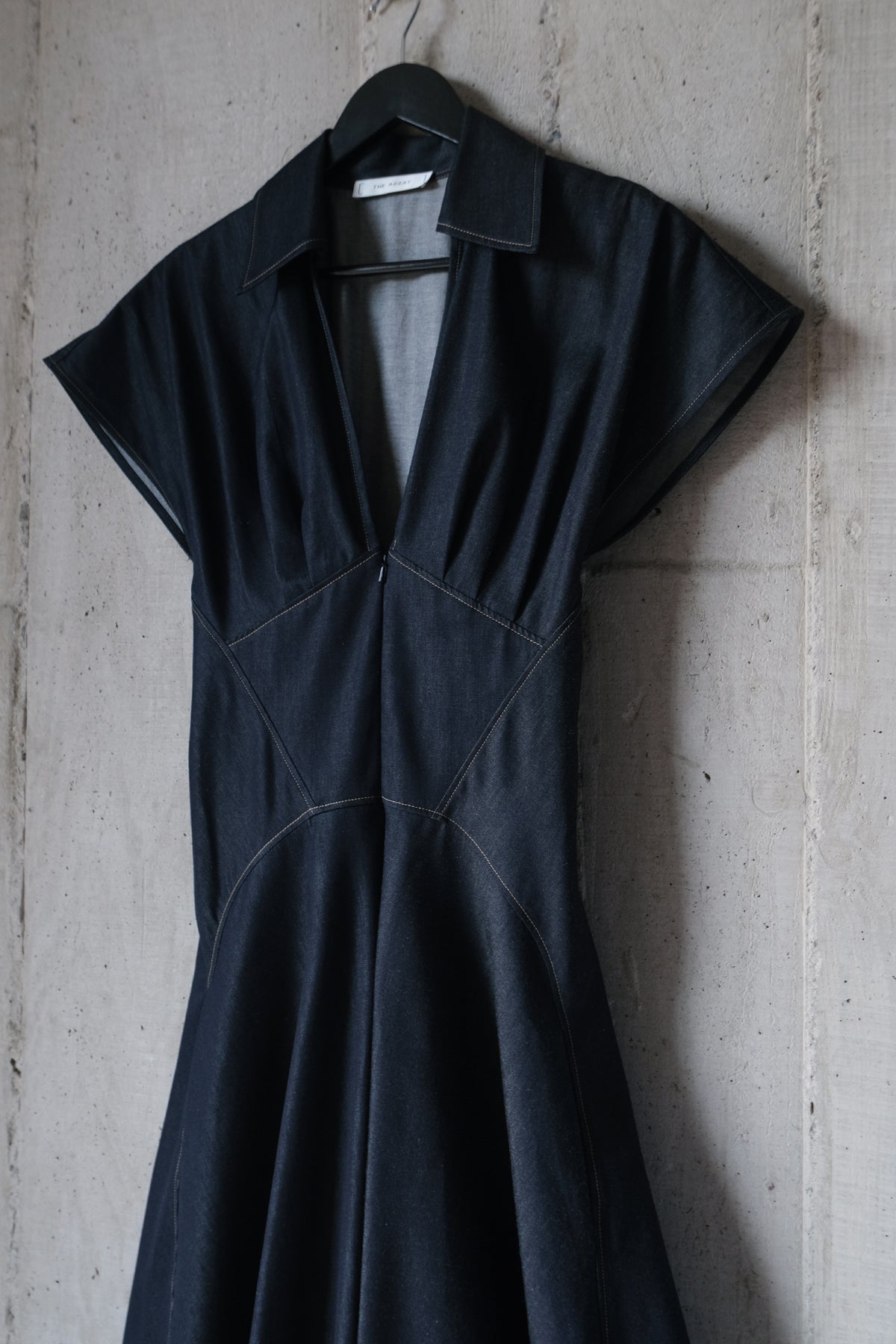 The Silhouette Dress in Japanese Cotton Denim