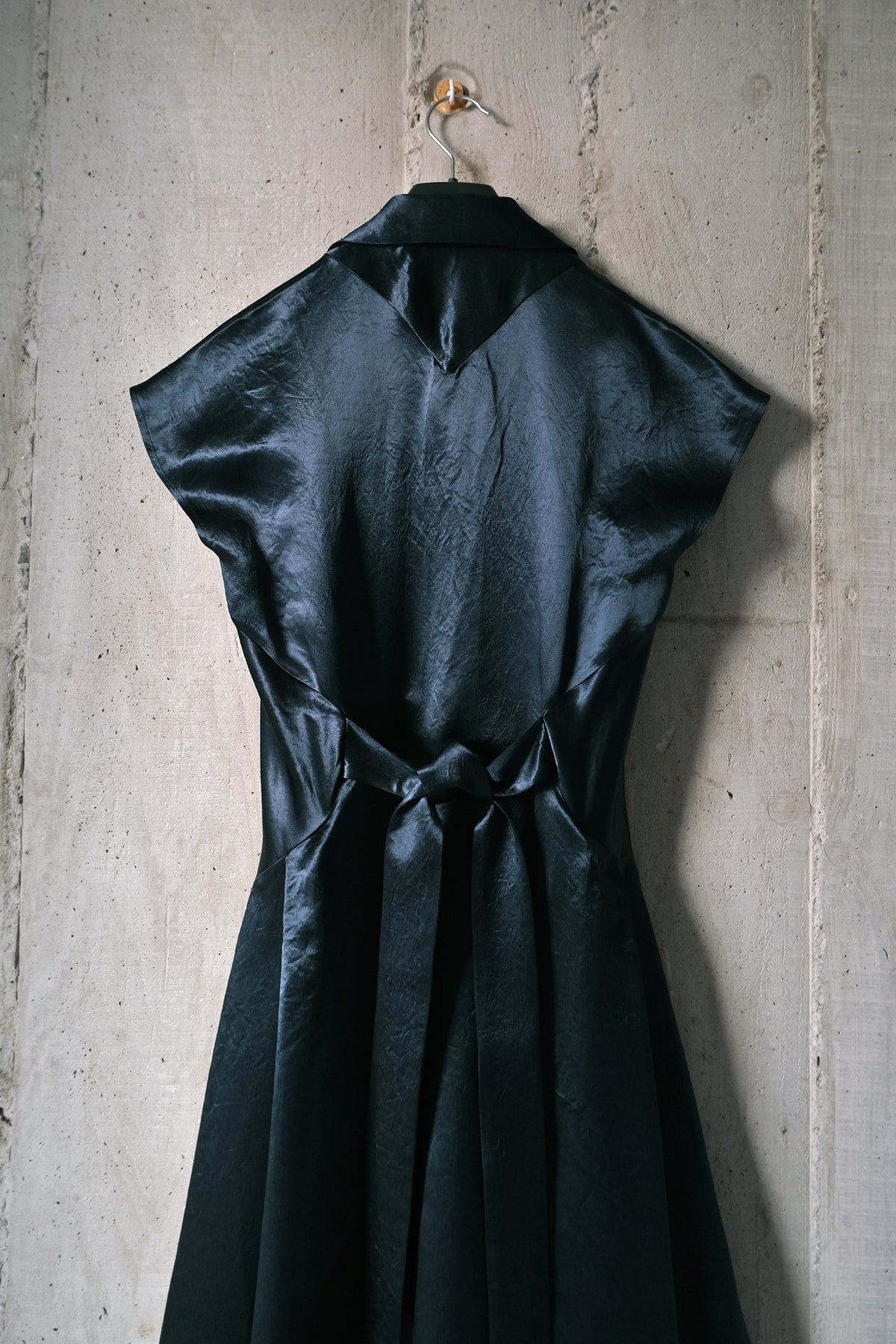 The Curator Dress in Petrol Naia™ Satin