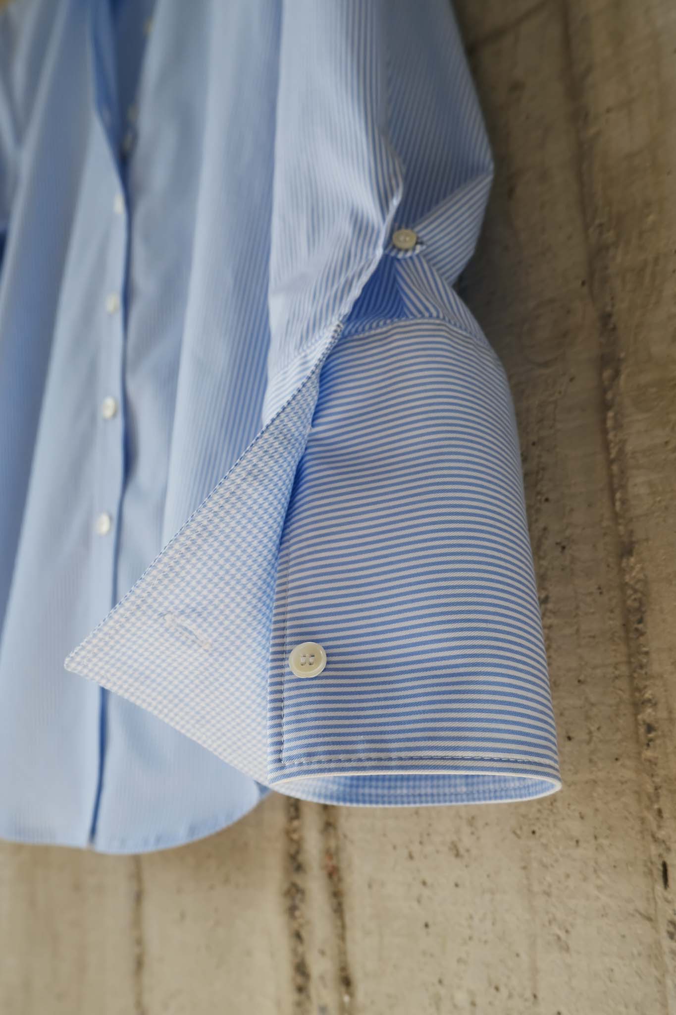 Signature Shirt in Striped Cotton Twill Shirting