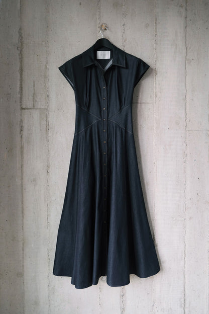 The Curator Dress in Japanese Cotton Denim