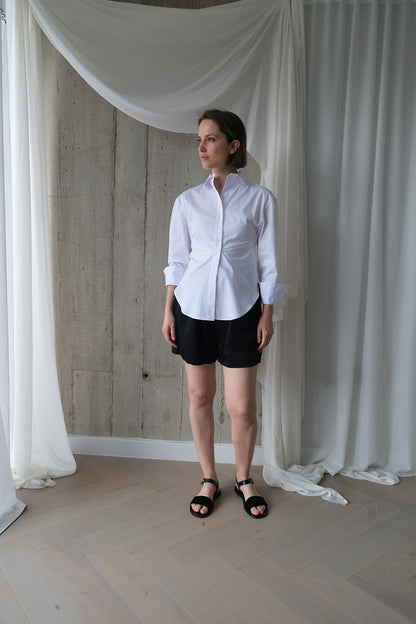 The Gentlewoman Shirt in Optic White Cotton Sateen
