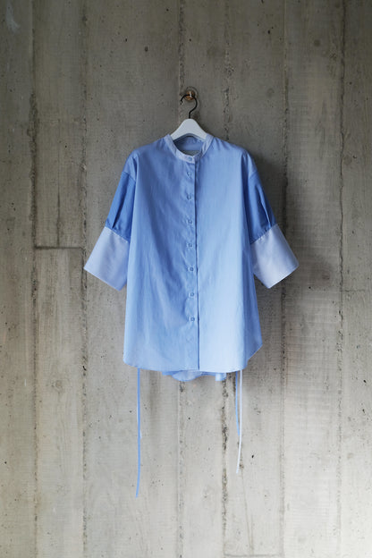 The Theorist Shirt in Light Blue Combo Stripes