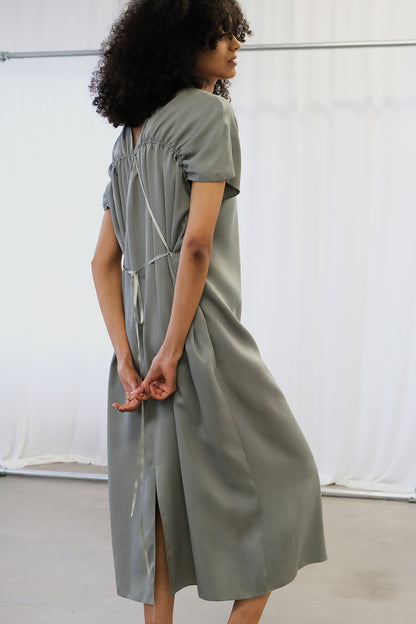 [ 1 ] Reversible Dress in Sage Tencel