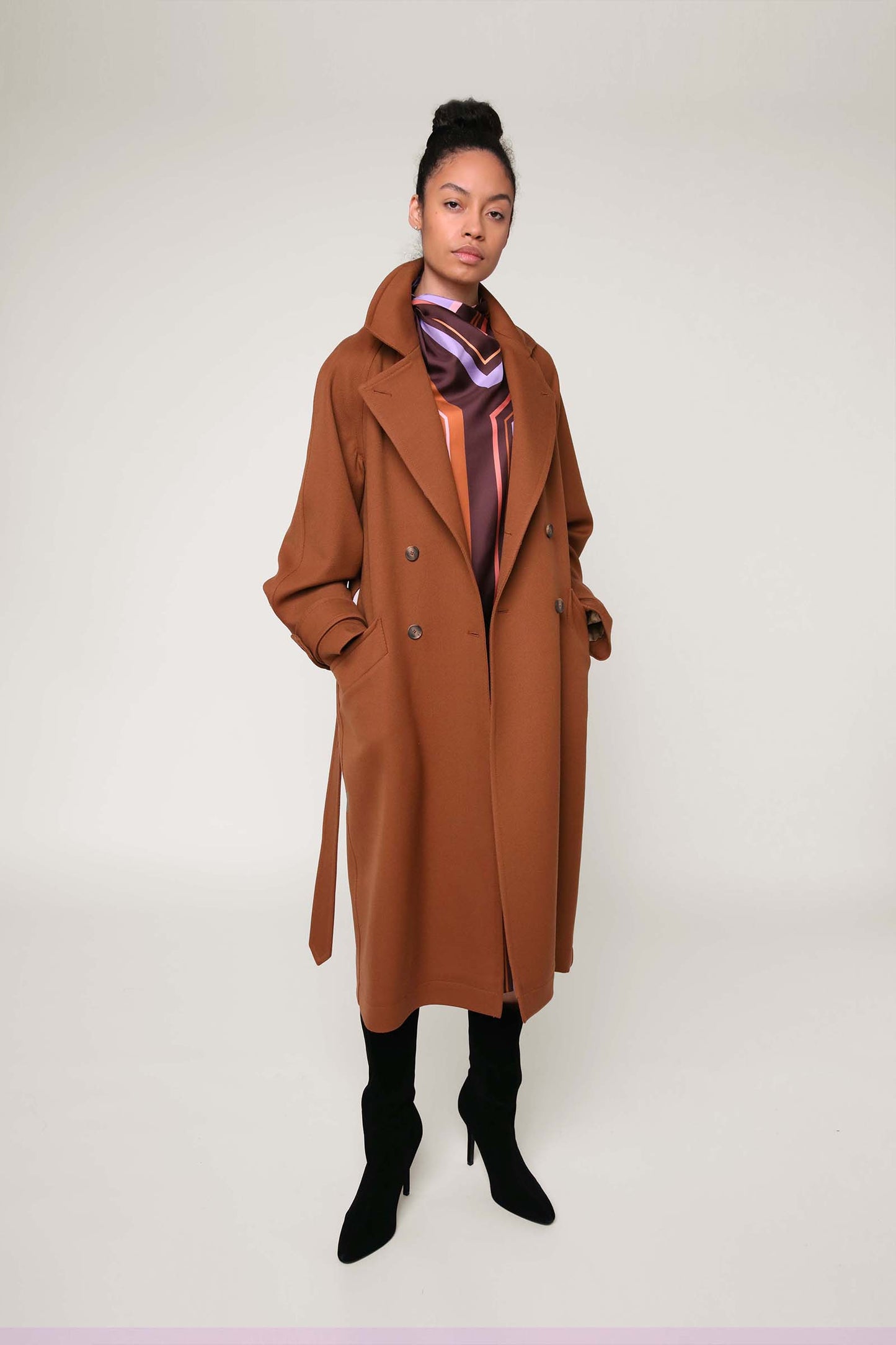[ 2 ] Belted Coat in Merino Wool